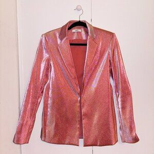 AREA Women's Pink Glittery Jacket